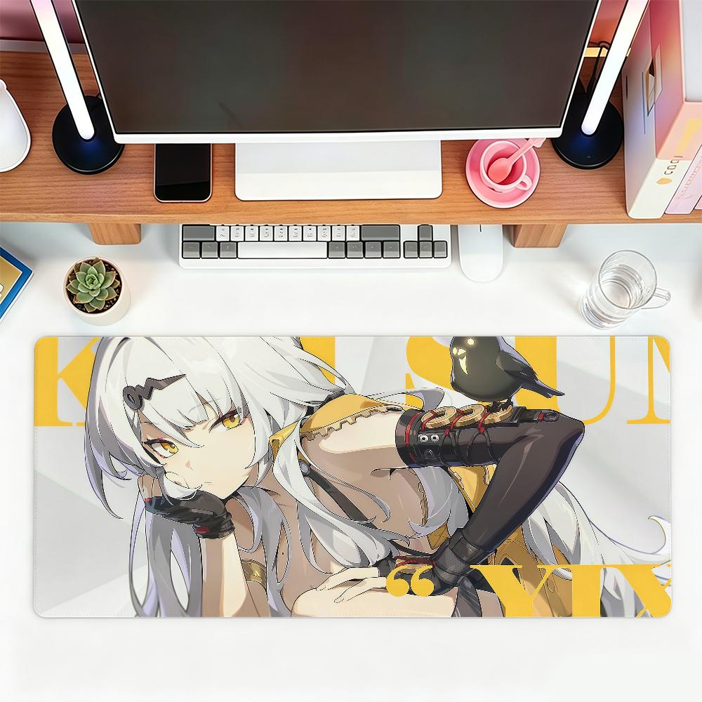 ZZZ Game Hoshimi Miyabi Ye Shunguang Evelyn Ellen Mouse Pad For Office Gaming And Keyboards NonSlip Large Waterproof
