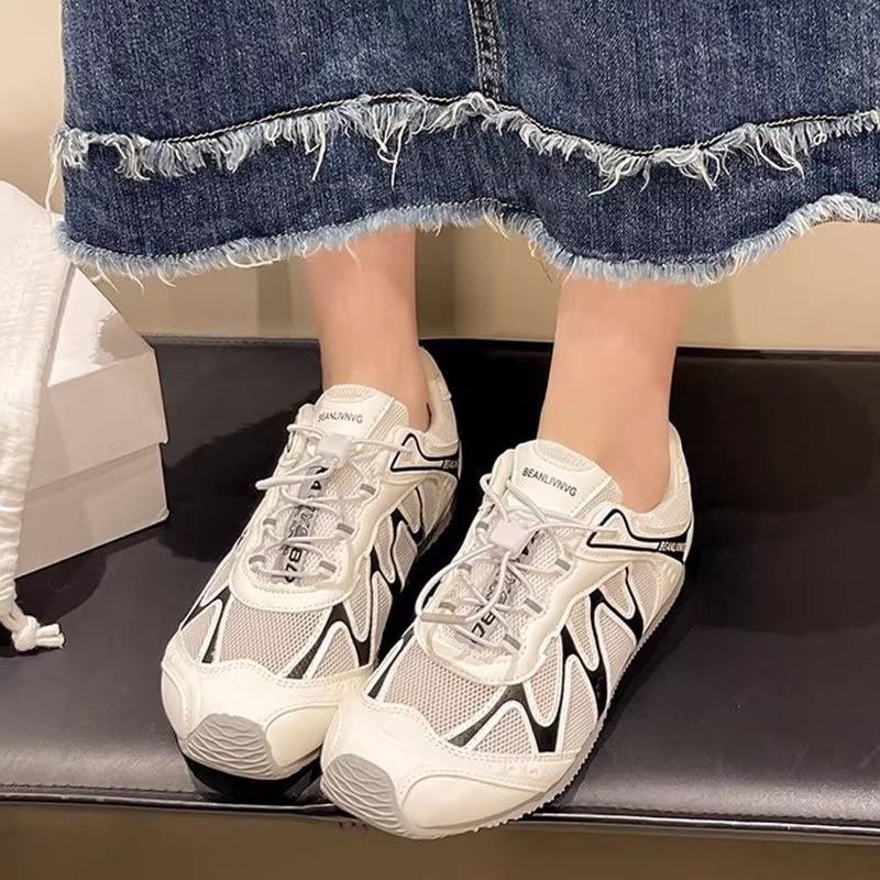 Dexun Shoes Women's 2025 New Summer Mesh Breathable Thin Casual Sports Little White Shoes Flat Versatile Forrest Gump Shoes