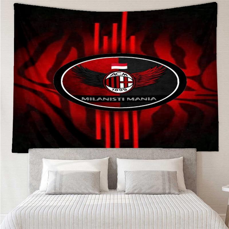 Ac Football Club Tapestry Hanging for Bedroom,Livingroom, Playroom,Decor Art Room Wall Tapestry Holiday and Birthday Gifts