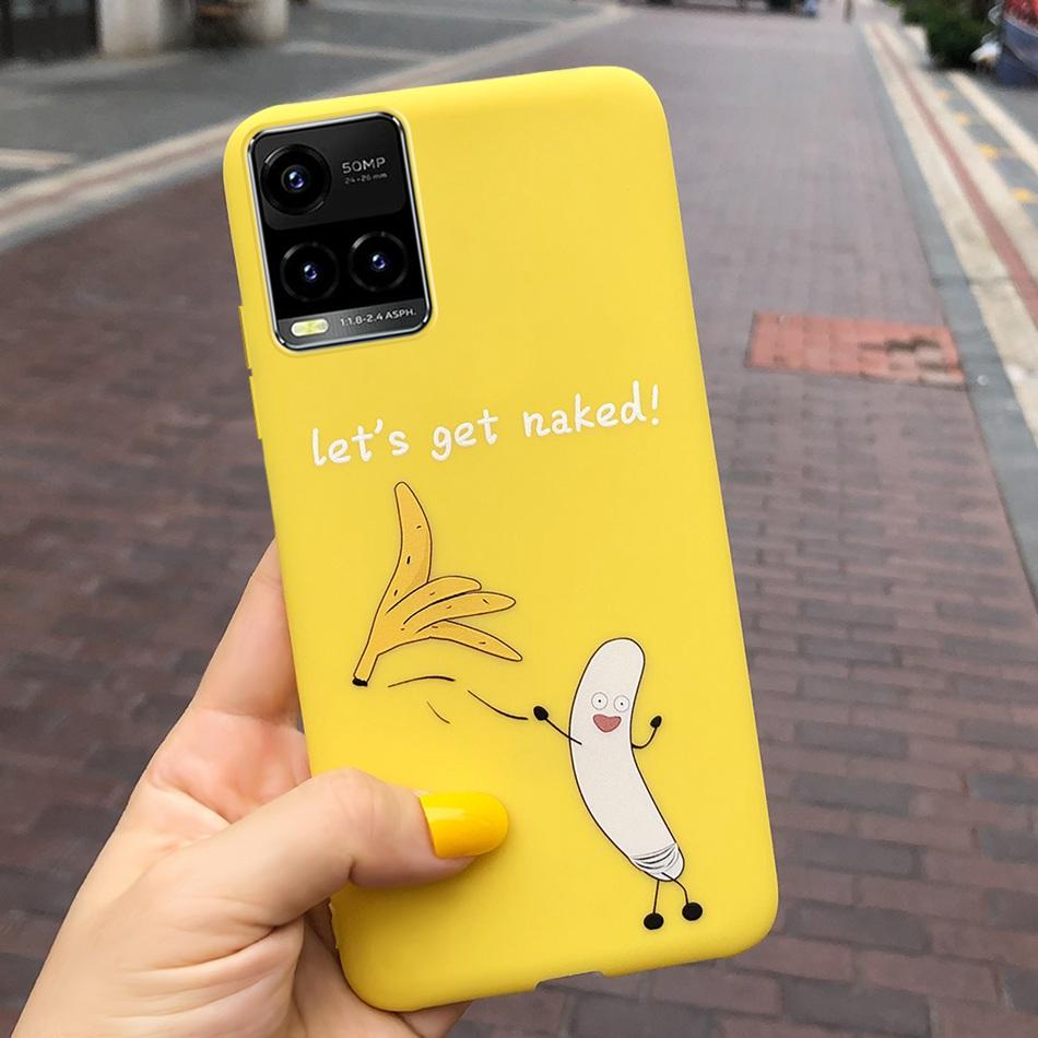 Cartooon Phone Case For Vivo Y21 2021 Y21S Y 21 V2110 V2111 Candy Silicon Case Back Cover For Vivo Y33S Y 33S V2109 Shell Funda
