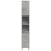 3 Piece Bathroom Furniture Set Concrete Grey Particleboard