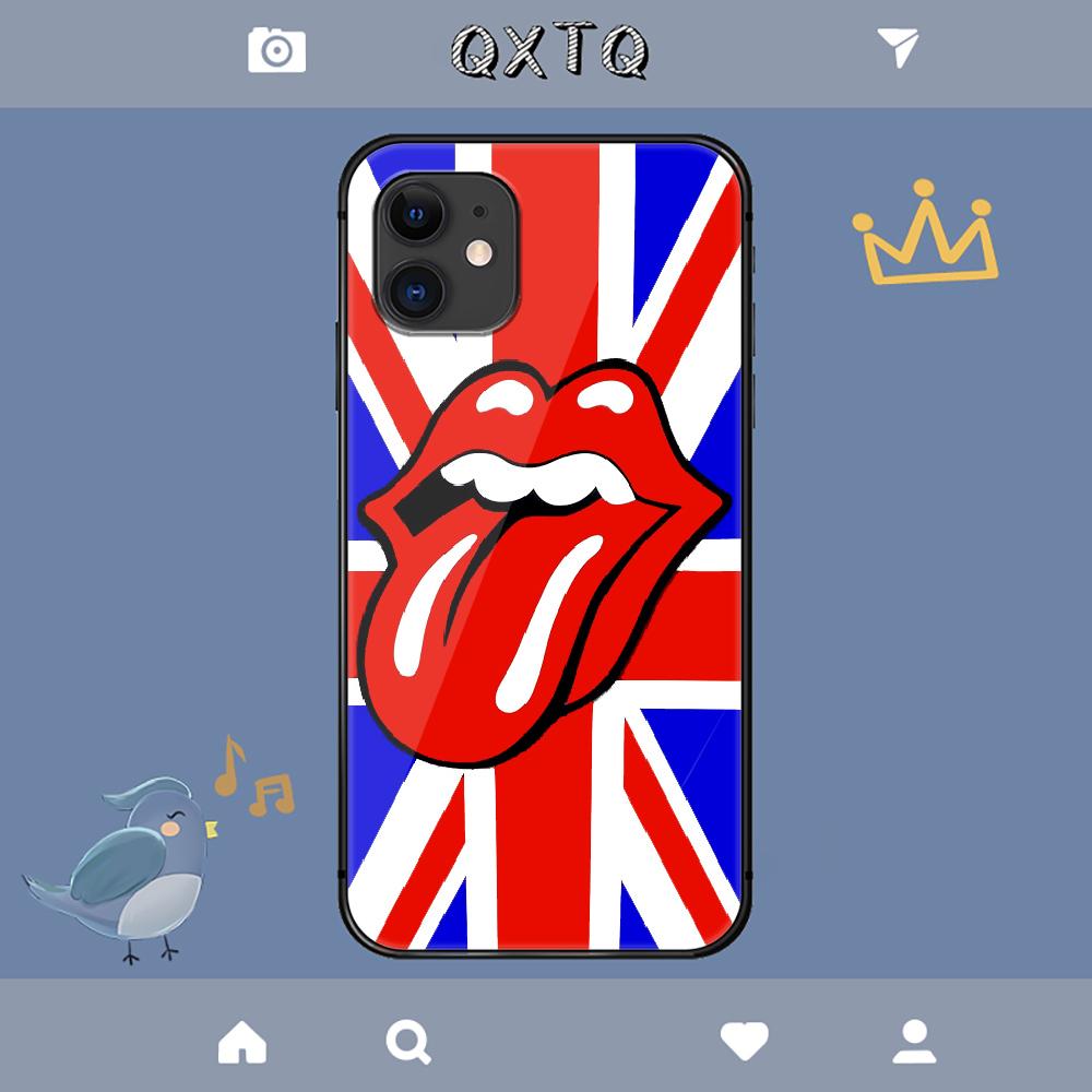 Stones Tongue Rolling Rock Band Capa Para iPhone Samsung Galaxy Redmi Note S 17 16 15 14 13 20 24 25 54 Pro Max Ultra Fe Capa de Vidro Temperado