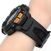 Compatible PRO TREK Band Compatible Strap Resin Replacement Band Soft Elastic Durable Waterproof Sweatproof Steel Buckle Installation Tool Included