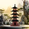 1pc Mini Pagoda Statue Chinese Ancient Building Model Pavilion Decorations Simulation Statue Zen Garden Aquarium Bonsai Decor
