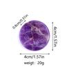 Natürliches 4cm rundes Kristall-Scheibe - Roher Energie-Stein für DIY-Gravur, Beliebtes Ornament