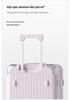 24-Inch Large Capacity Plastic Frame Suitcase with Trolley and Password Lock for Men and Women