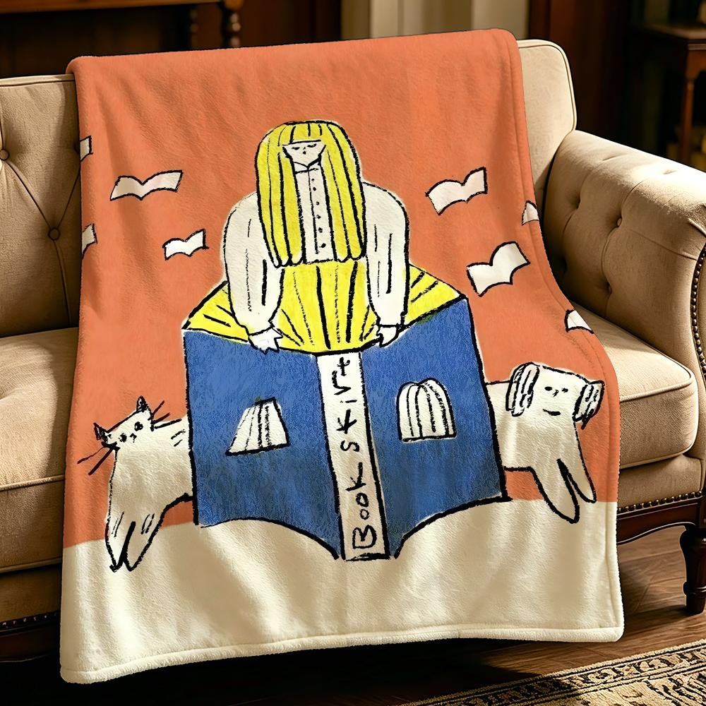 craft i-ico crafts-s Throw Thick Comfort Flannel Quilt, Multi-scene Use Indoor Outdoor Daily Nap