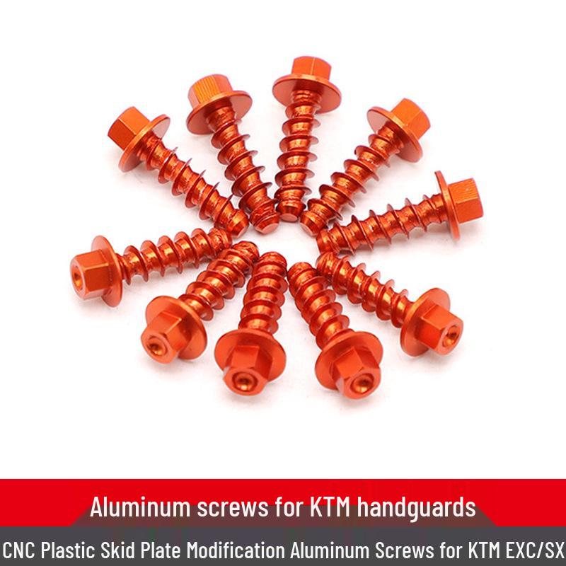 Colored Aluminum Screws for KTM/Husqvarna Models: Plastic Parts & Guards Modifications