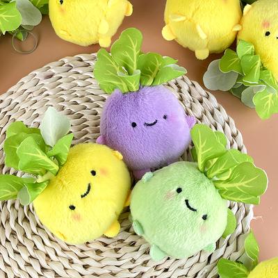 Cartoon Vegetable Doll Three-color Radish Kohlrabi Toy Doll Bag Hanging Doll Keychain Doll