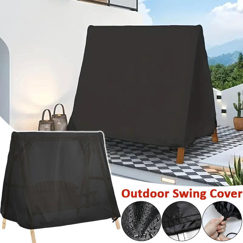 Outdoor A-Frame Hanging Rocking Chair Cover Anti UV Sunshade Garden Patio Swing Chair Waterproof Rattan Seat Furniture Cover
