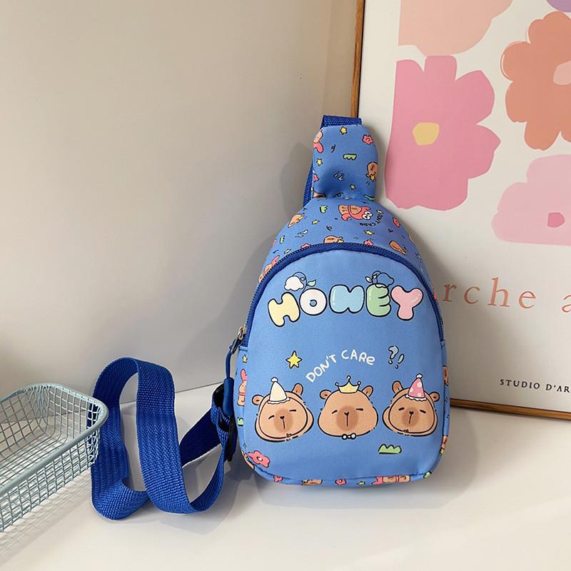 Capybara Cartoon Print Chest Bag Backpack Waist Bags Lightweight Stylish Gift