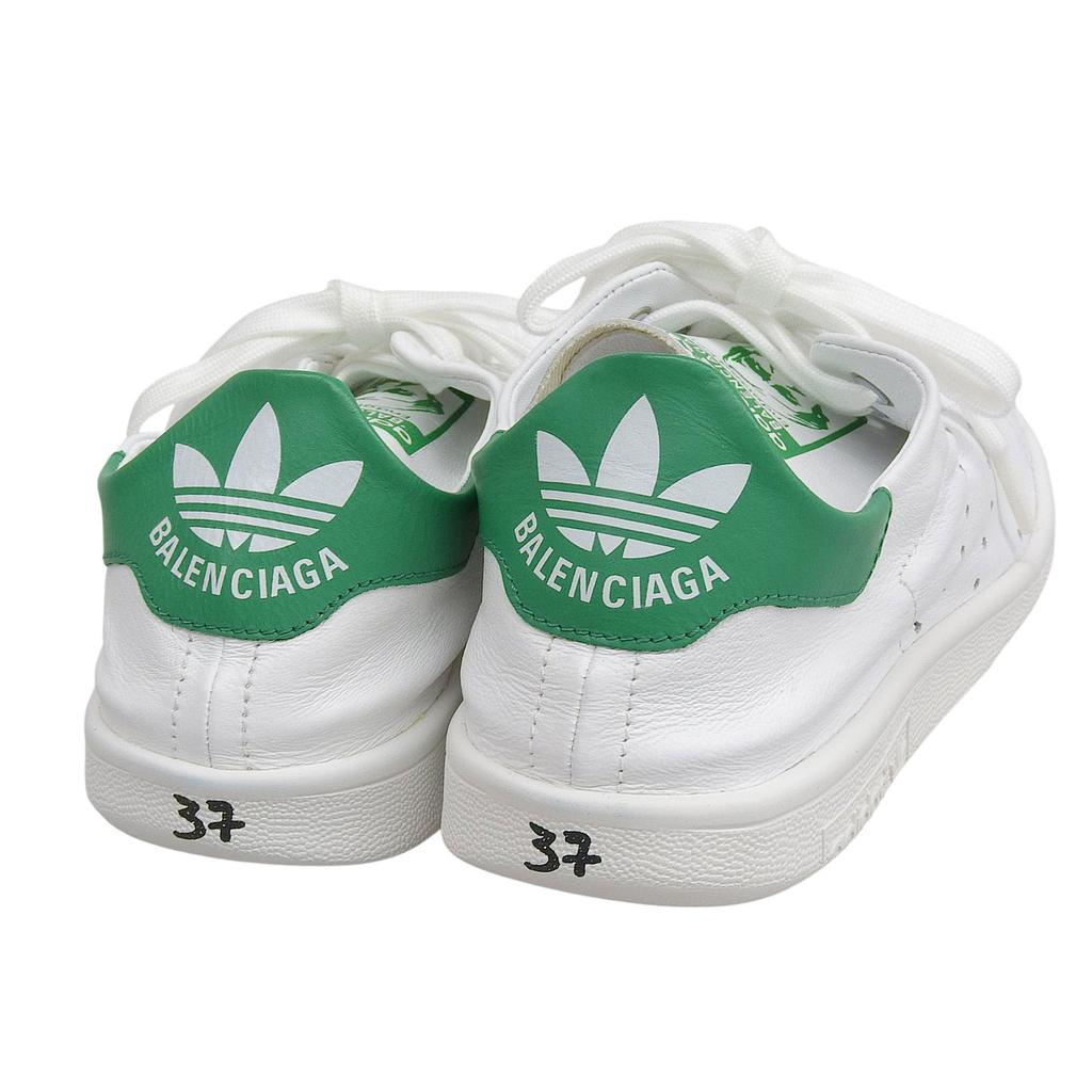 Pristine BALENCIAGA×adidas Sneakers Basse Stan Smith Pelle Donna 24.5 721836 Usate