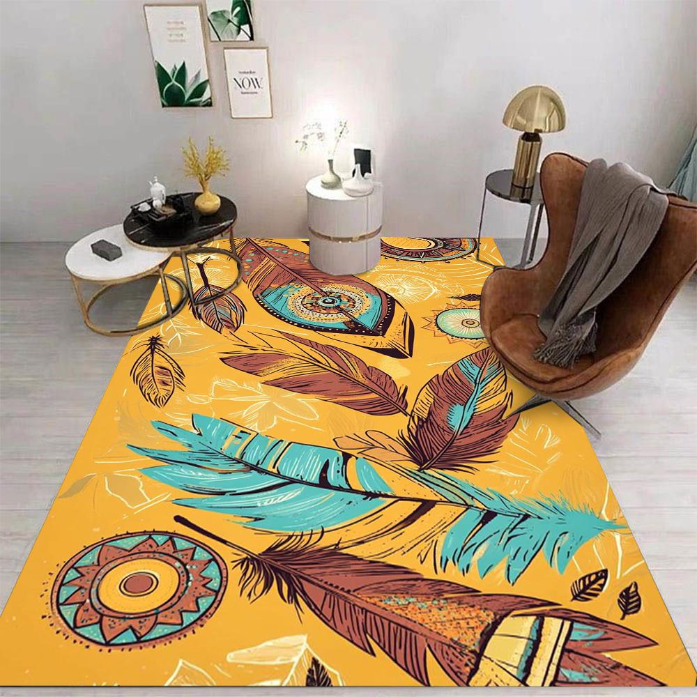 Flower Carpet Cartoon Living Room Bedroom Kitchen Sofa Table Balcony Rug Non-slip Washable Mat Exquisite Home Ornaments