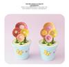 Ceramic Petal Measuring Spoon Set with Base - Floral Design for Kitchen Use