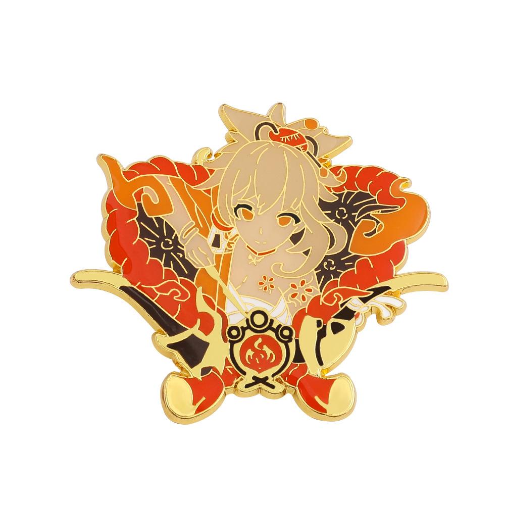 Anime Brooch Badge Cartoon Character Pendant Accessories