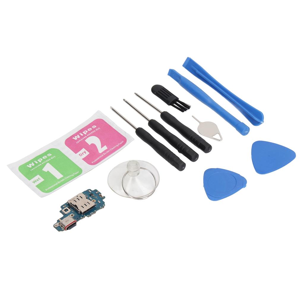 PCB USB Charging Port Dock Connector Board Flex Cable Replacement for Samsung S22 Ultra 5G S908B EU