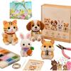 Petite 3D Perlen-Tier Bastelset Handgemachtes Perlenstickerei Set mit bunten Perlen & Anleitung Kreatives Basteln Geschenk für Erwachsene & Anfänger