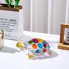 Clear Turtle Figurine Decoration Painted Tortoise Statue Craft Creative Turtle Ornament  Desktop
