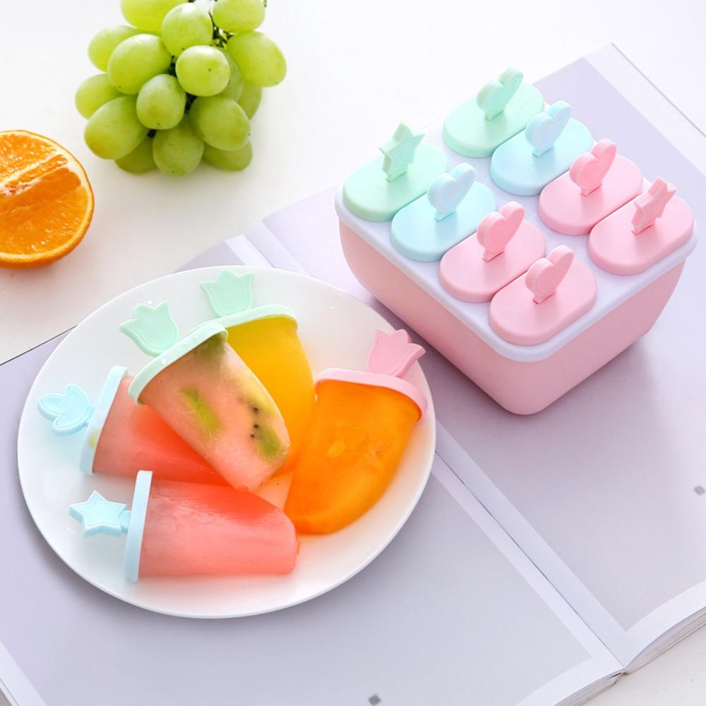 with Stick Popsicle Mold with Lid Frozen Ice Box Durable Popsicle Mold Cube Tray  Summer Season