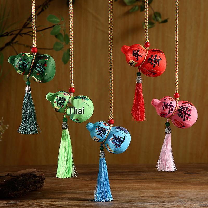 Chinese New Year Dragon Boat Festival Good Luck Gourd Sachet Pendant Souvenir