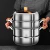 **Two-Layer Anti-Scald Handle Stainless Steel Steamer Pot**