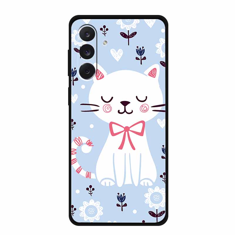 For Samsung M06 M16 M36 3D Flowers Case Soft Silicone Bumper Emboss Phone Cases for Samsung Galaxy M 06 16 36 Back Protect Cover
