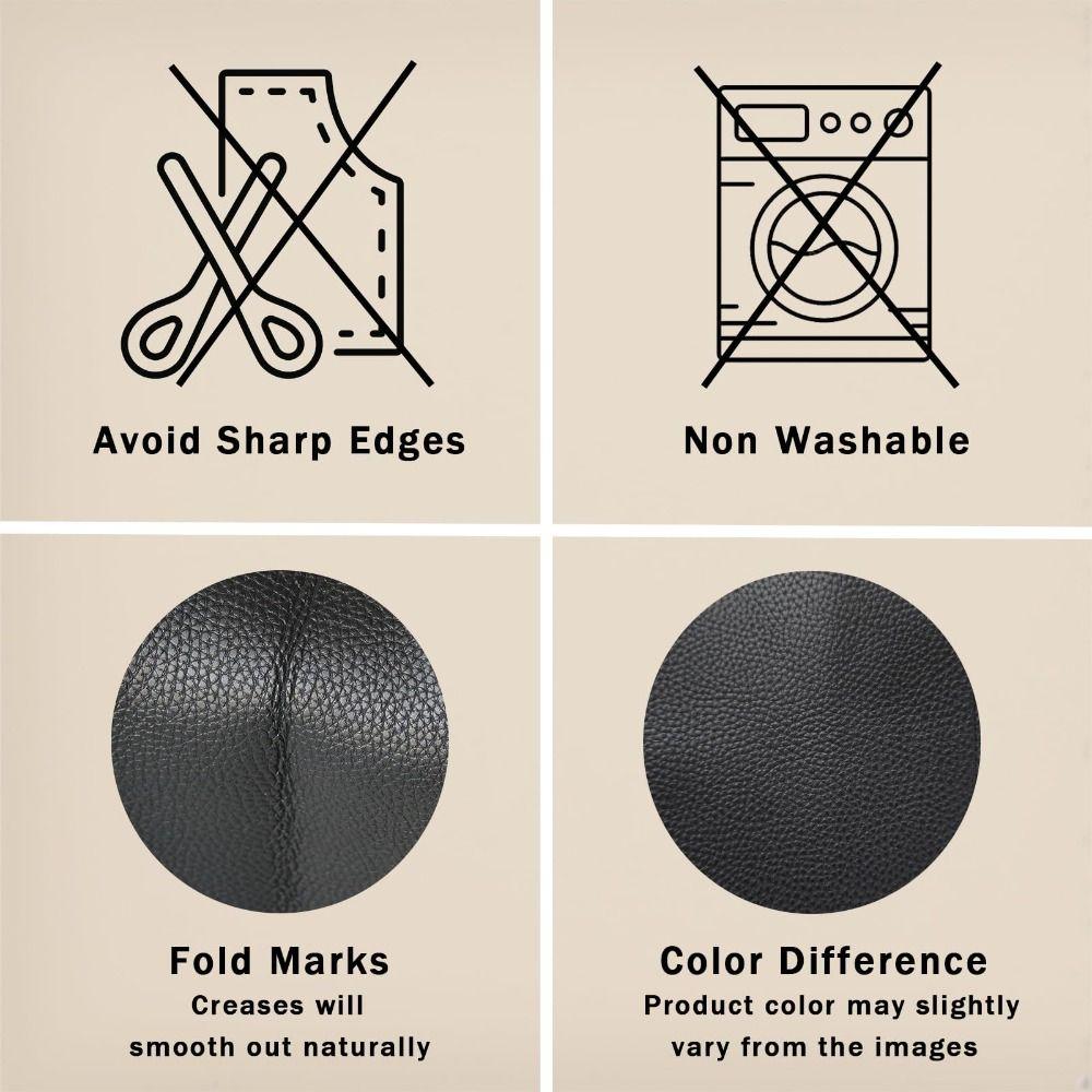 PU Tissue Box Cover Foldable Bottom Belt Tissue Box Holder Waterproof Oversized Tissue Box Organizer