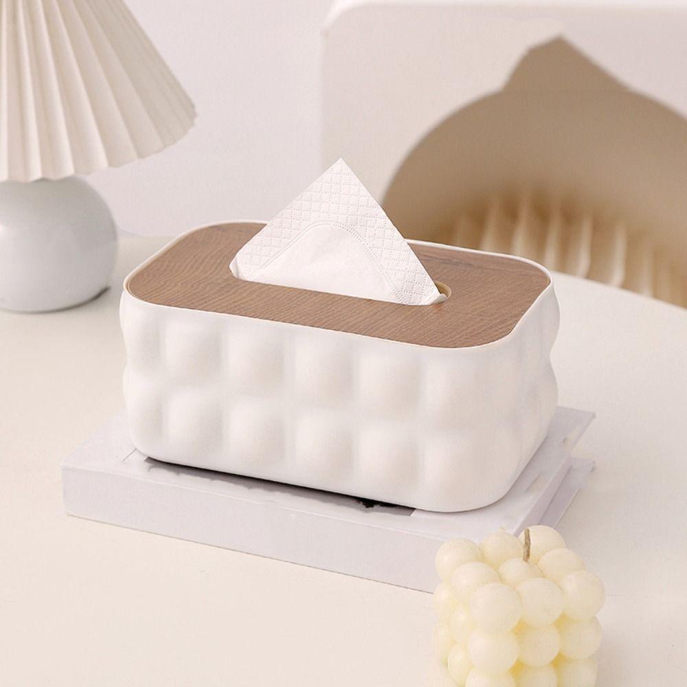 Decorative Toilet Tissue Box Removable Miscellaneous Organizer Paper Storage Holder  Desktop