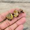 Citrin Rohe Manschettenknöpfe Galvanogeformte Kupfer Manschettenknöpfe Handgemachter Schmuck Edelstein Manschettenknöpfe Sehr hübscher Galvanogeformter Schmuck Verlobungsgeschenk