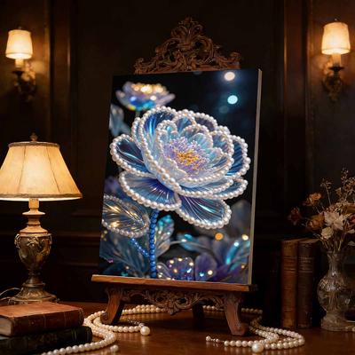 DIY Flower Pearl Art Painting for Home Wall Decor Arts Craft for Adults/Beginners Gift Idea Home Decor Without Frame
