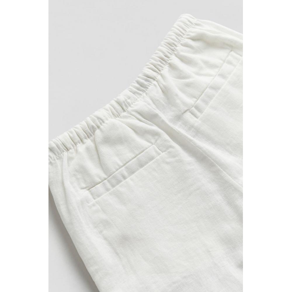 Широкие брюки из смесового льна HM — фото 2