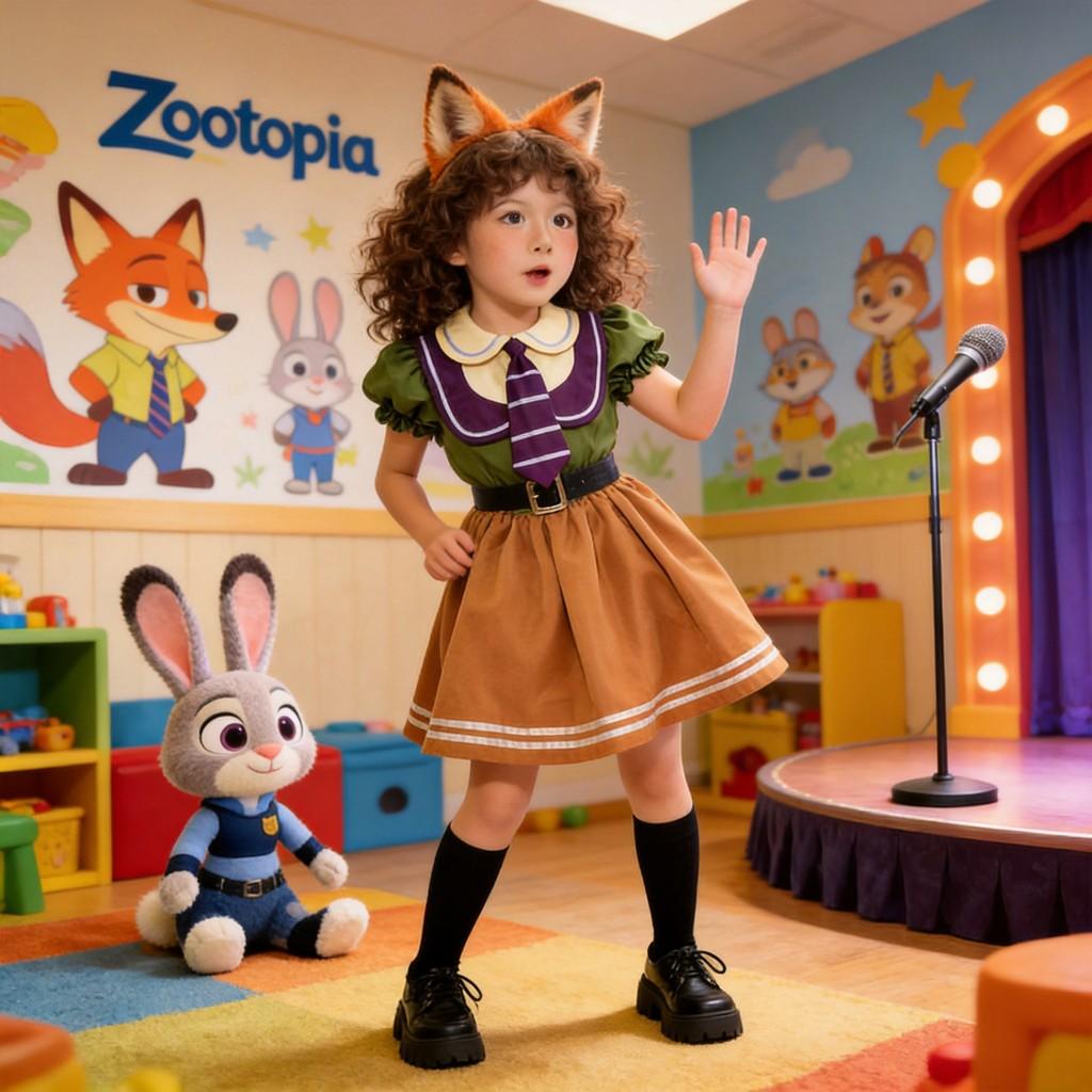 Strój Cosplay Nicka Wilde z Zwierzogrodu Na Role Play Anime i Występy Sceniczne