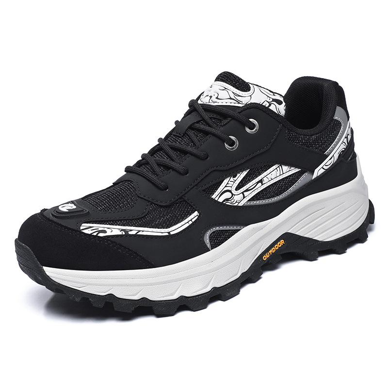 Factory new fashion new men's shoes breathable shock absorption non-slip chef shoes outdoor hiking shoes hiking camping