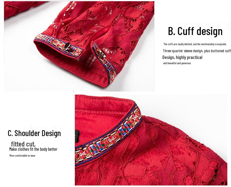 Vestido Cheongsam Étnico de Talla Grande con Cuello en V y Cintura Elástica - Estilo Retro Bohemio para Primavera y Otoño