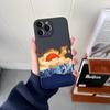 Hand Painted Scenery Original Square Liquid Silicone Phone Case For iPhone 14 11 12 13 Pro Max Mini X XS XR 7 8 Plus DIY Cover