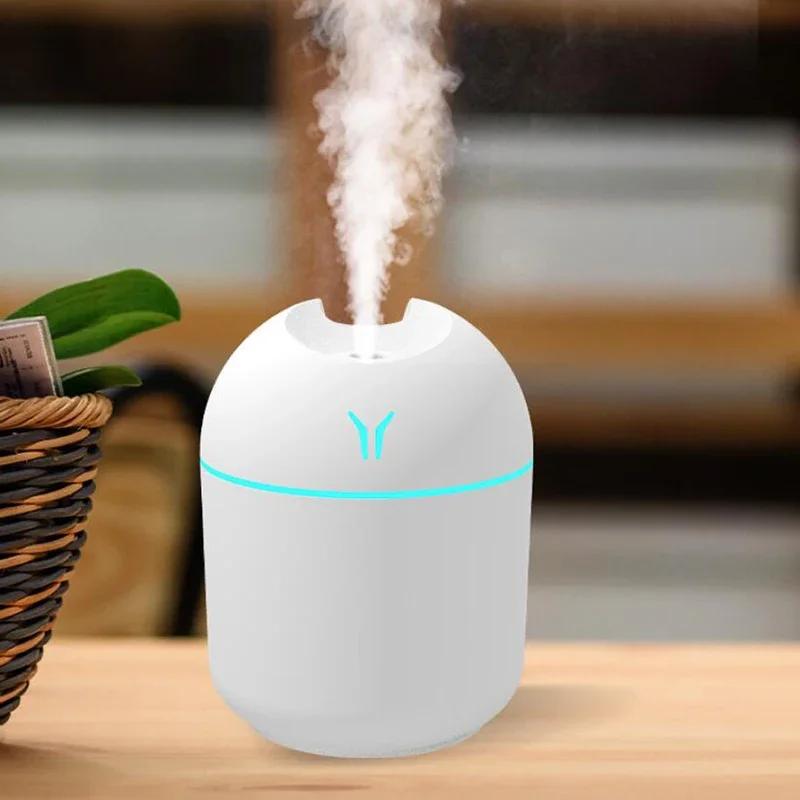 

Aroma Essential Oil Diffuser For Home Car Ultrasonic Mute Mist Maker Diffuser with LED Color Lamp 250ML USB Mini Air Humidifier