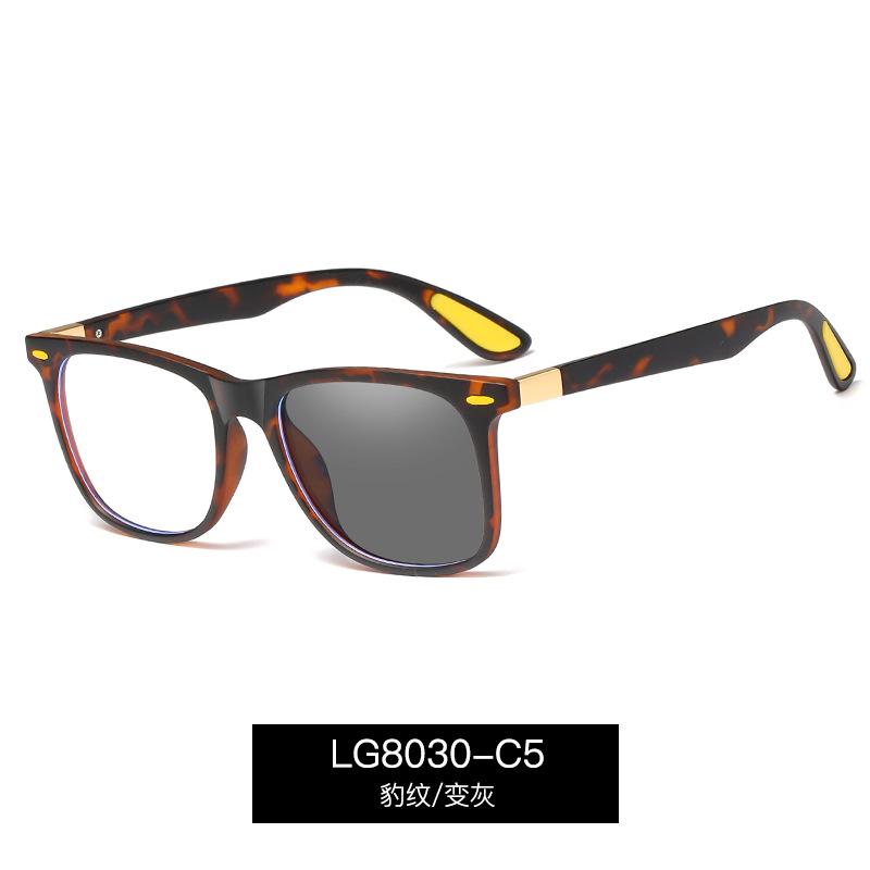 Photochromic TR90 Anti Blue Light Glasses for Men UV400 Protection Fashionable Driving Eyewear Optical Prescription Frame