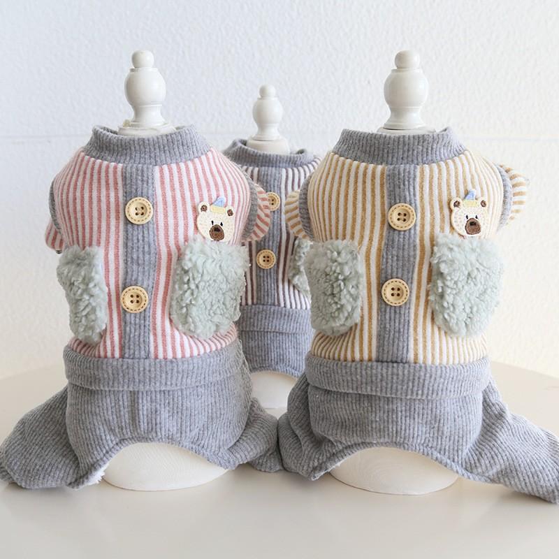 Body in pile Petstyle per cani e gatti, caldo per l'inverno, abbigliamento per animali domestici XS-XL