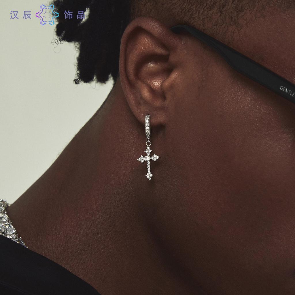 Stud Earrings Men's Trendy Ear Buckles Personalized Versatile Earrings Women's High-end Jewelry Accessories Earrings
