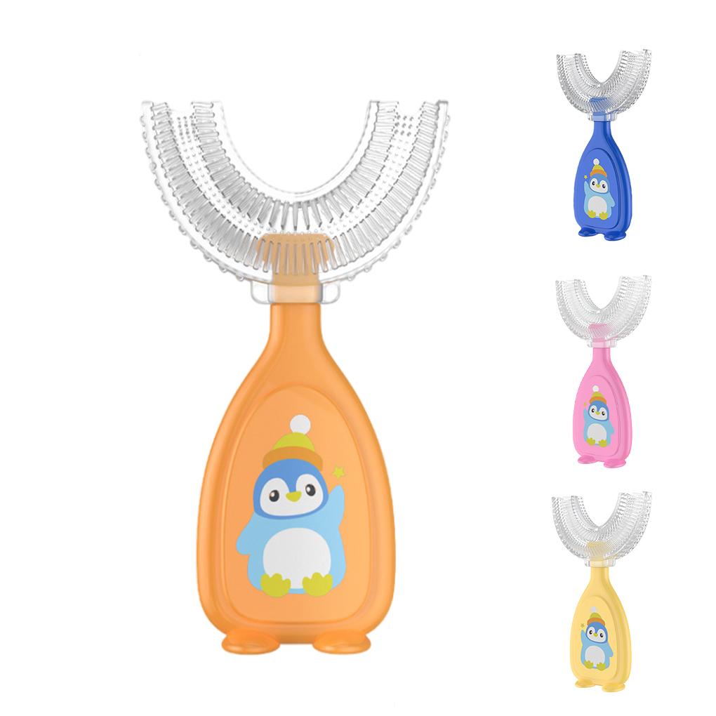 

Силиконовая портативная U-образная двухсторонняя зубная щетка для малышей, обучающая новорожденным, цветная детская зубная щетка, гаджет для путешествий домой l