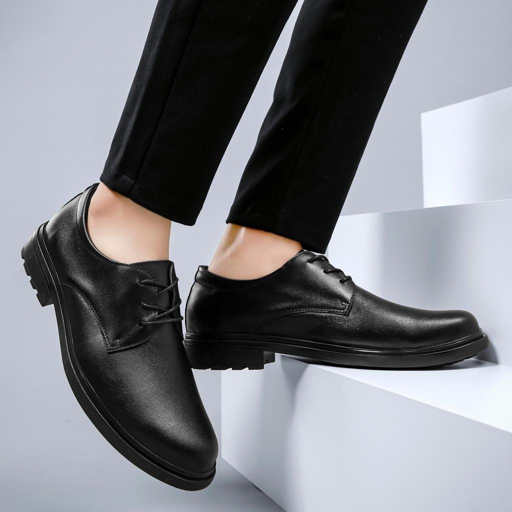 38-47 Velká velikost Pánské společenské boty Nejnovější ručně vyráběné černé boty Styl Paty Pravá kůže Svatba Pánské ploché boty Pánské business Oxfords