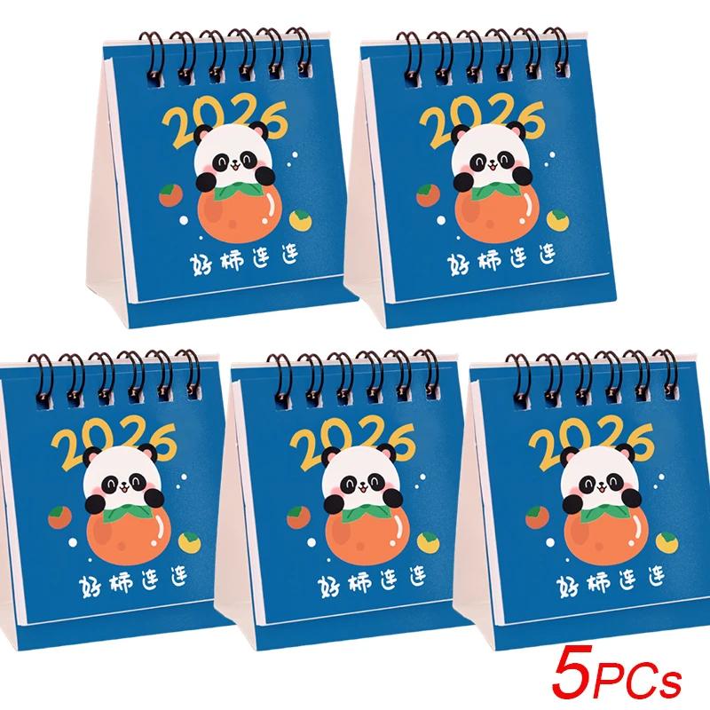 Mini Desk Calendar Cartoon Standing Flip Desktop Calendar, Small Daily Planning Monthly Calendar for Home