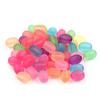 10mm/8mm Acrylic Fashion Rubber Frosted Beads for Necklace Jewelry Making Matte Beaded Candy Color 100Pcs Mixed Color Pendants