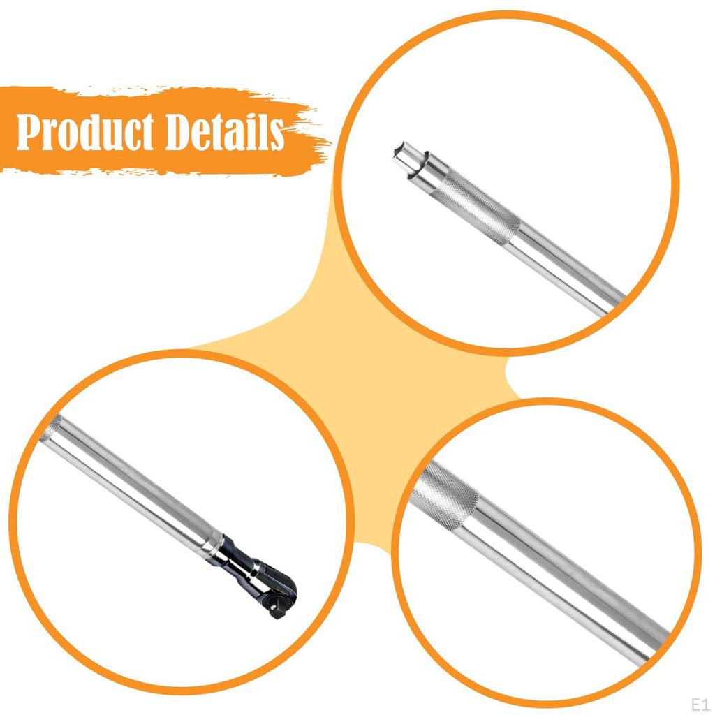 1/2 Inch Offset Extension Wrench, Impact Wrench Extension, 43 Cm Universal for
