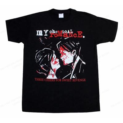 Męski T-shirt My Chemical Romance Modne T-shirty Bawełniany T-shirt Dziecięce Topy Hip Hopowe Koszulki Damski T-shirt Lato Vintage Anime Topy Chłopięcy