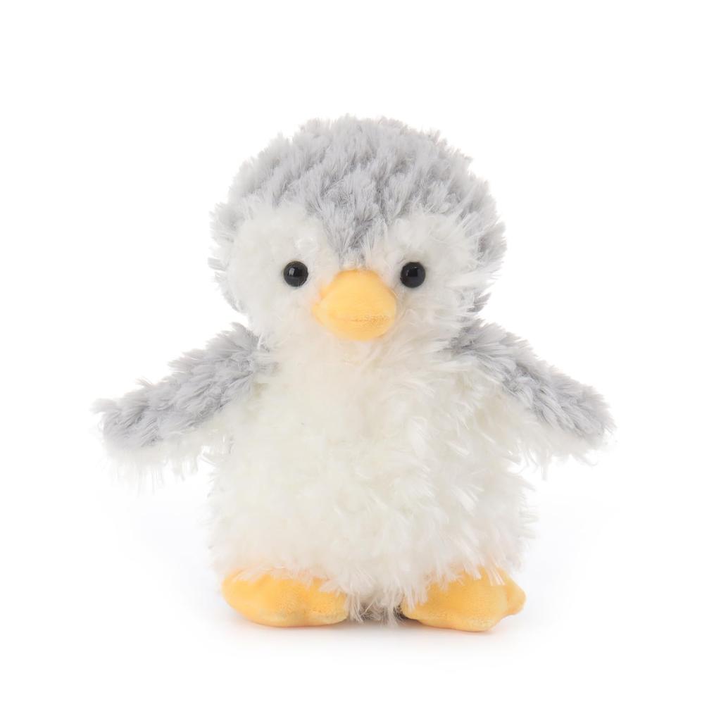 Apricot Lamb Grey Stuffed Penguin Plush Toy for Soft and Cute Fluffy Grey Penguin for Girls and 20cm Kids, Boys,