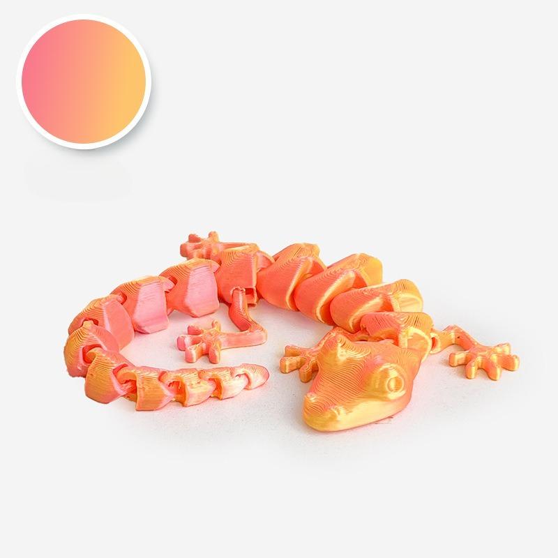 10/19Cm 3D Printed Articulated Lizard Figurine Fully Poseable Home Decora Collectible Desk Ornaments Creative Birthday Gifts Toy