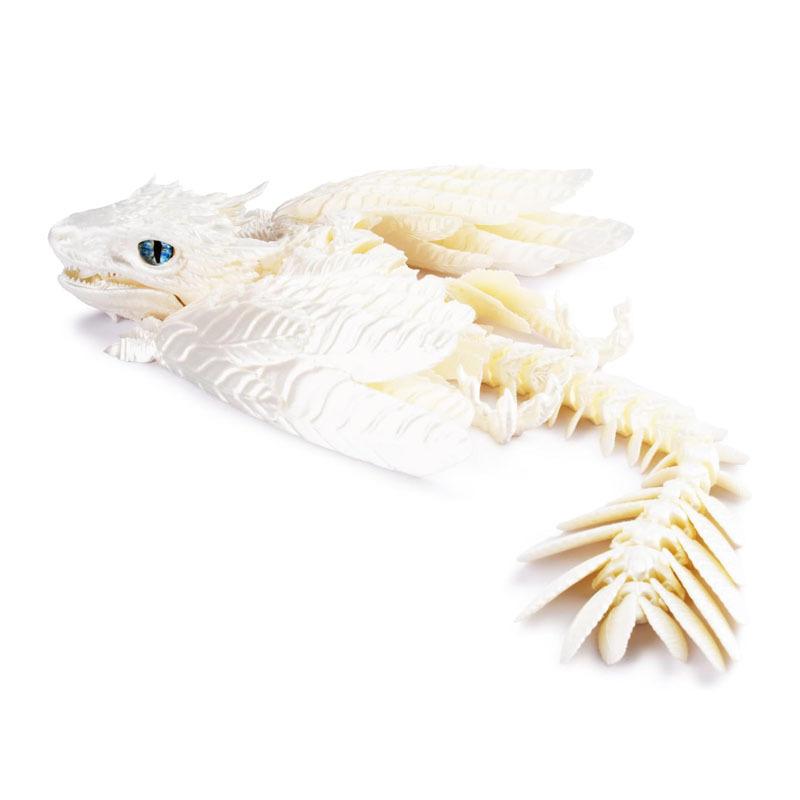 22cm Mode 3D Gedruckte Gefiederte Wyvern Drachen Figuren Mehrgelenkig Beweglich Simulation Drachen Handwerk Haus Schreibtisch Verzierung