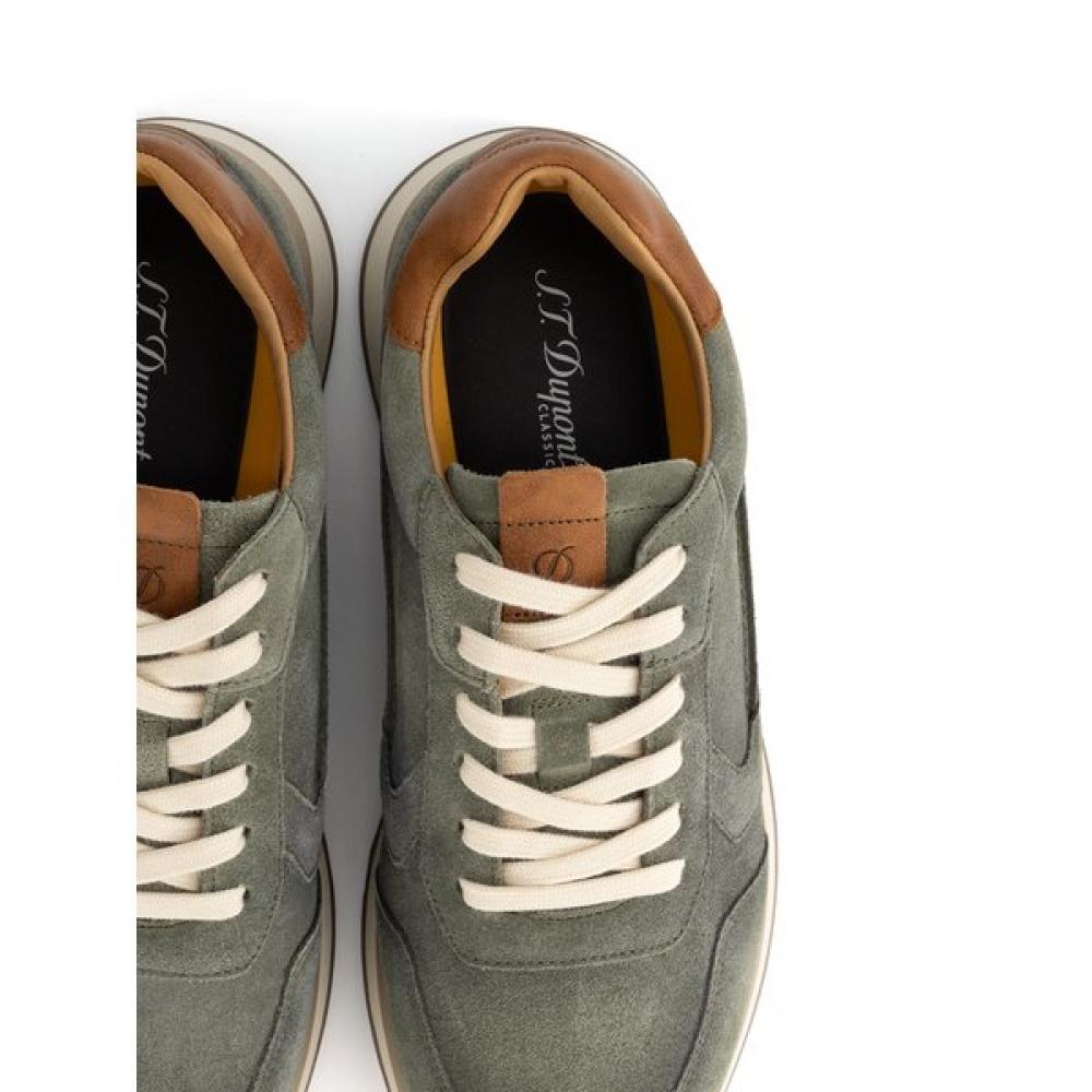 S.T. Dupont Athletic Business Casual Suede Sneakers Pe5fmc1at547pka