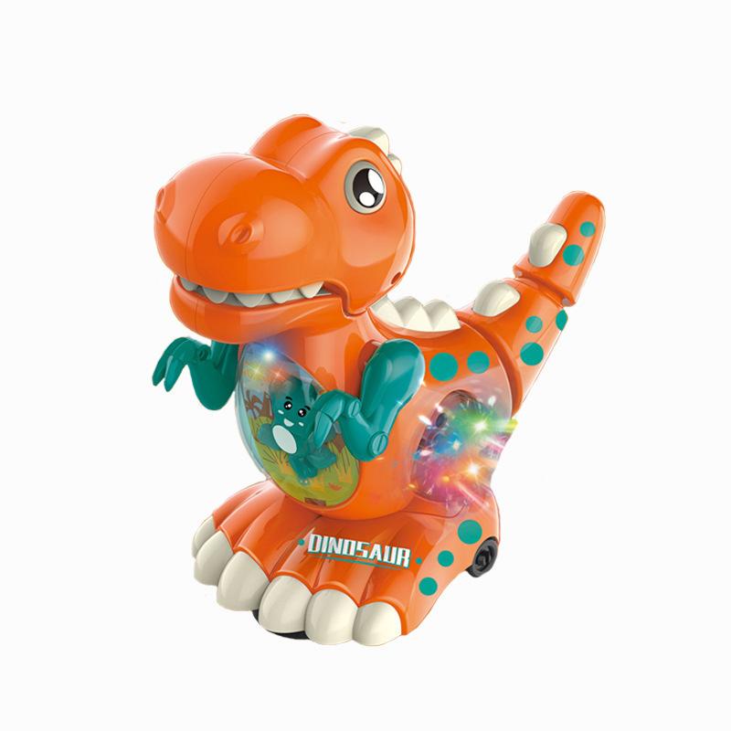 

Dinosaur Toys Electric Music Light Children Birthday Present Decoration Gift Kid оранжевый